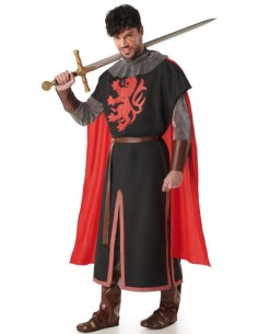 DISFRAZ CABALLERO MEDIEVAL NEGRO ADULTO