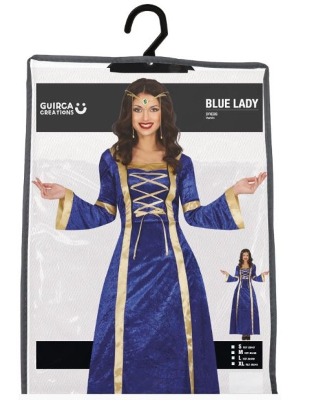 DISFRAZ LADY AZUL MUJER