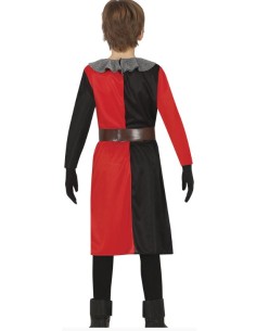 DISFRAZ CABALLERO MEDIEVAL ROJO INFANTIL 2