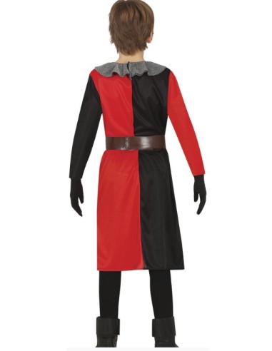 DISFRAZ CABALLERO MEDIEVAL ROJO INFANTIL
