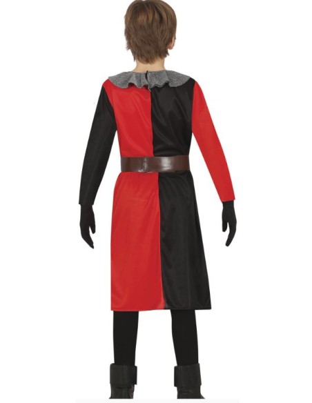 DISFRAZ CABALLERO MEDIEVAL ROJO INFANTIL