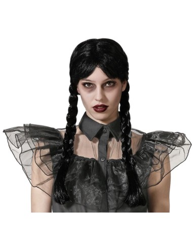 PELUCA TRENZAS NEGRA