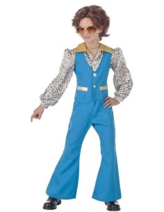 DISFRAZ AÑOS 60 AZUL NIÑO