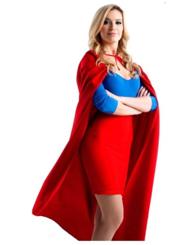 CAPA ROJA SIN CUELLO ADULTO