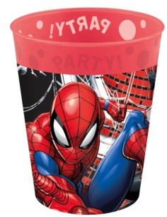VASO PLÁSTICO REUTILIZABLE SPIDERMAN 250 ML