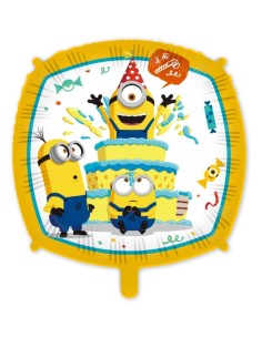 GLOBO FOIL CUADRADO MINIONS