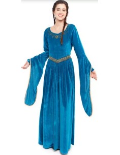 DISFRAZ PRINCESA MEDIEVAL AZUL ADULTO