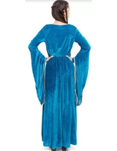 DISFRAZ PRINCESA MEDIEVAL AZUL ADULTO 2