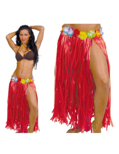 FALDA HAWAIANA FLORES 75 CM