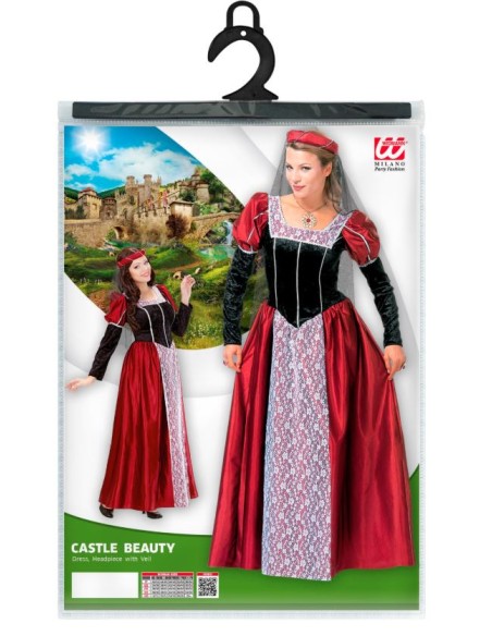 DISFRAZ DE PRINCESA MEDIEVAL MUJER