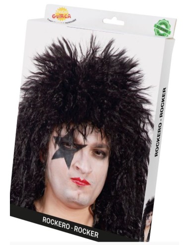 PELUCA ROCKERO NEGRA
