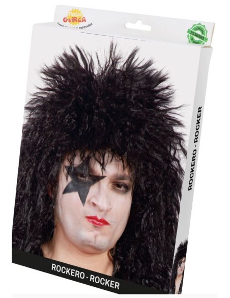 PELUCA ROCKERO NEGRA