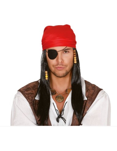 PELUCA Y PAÑUELO PIRATA