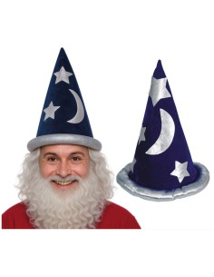 SOMBRERO AZUL MAGO TERCIOPELO