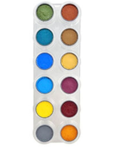 PALETA DE MAQUILLAJE AL AGUA A/B 12 GRIMAS