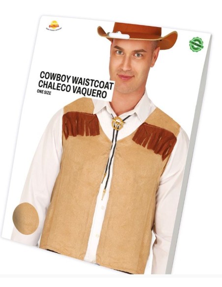 CHALECO VAQUERO/INDIO ADULTO
