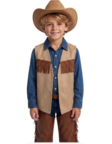 CHALECO VAQUERO/INDIO INFANTIL