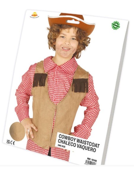 CHALECO VAQUERO/INDIO INFANTIL