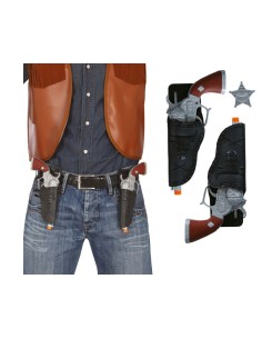 CARTUCHERAS CON PISTOLAS ADULTO