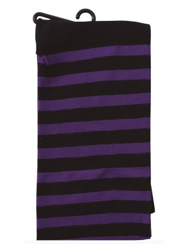 MEDIAS PANTY RAYAS NEGRO/COLOR INFANTIL