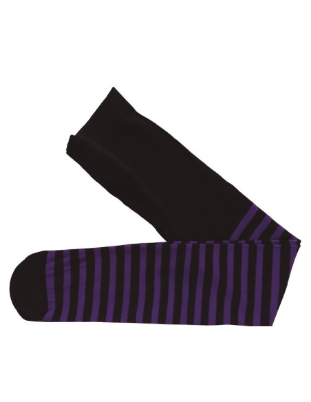 MEDIAS PANTY RAYAS NEGRO/COLOR INFANTIL