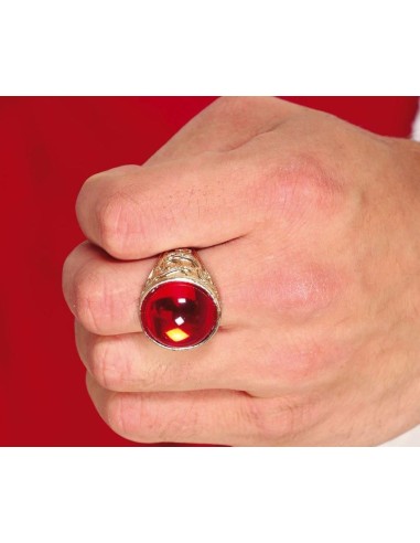 ANILLO RUBÍ METÁLICO 2.50 CM