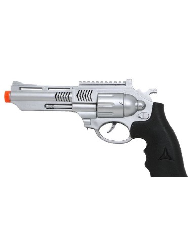 PISTOLA F.B.I. 27 CM PLATA