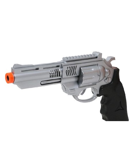 PISTOLA F.B.I. 27 CM PLATA