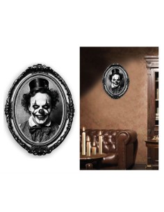 CUADRO PAYASO TERROR ADHESIVO 30X23 2