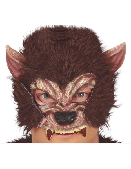 CARETA HOMBRE LOBO CON PELO LÁTEX
