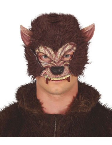 CARETA HOMBRE LOBO CON PELO LÁTEX