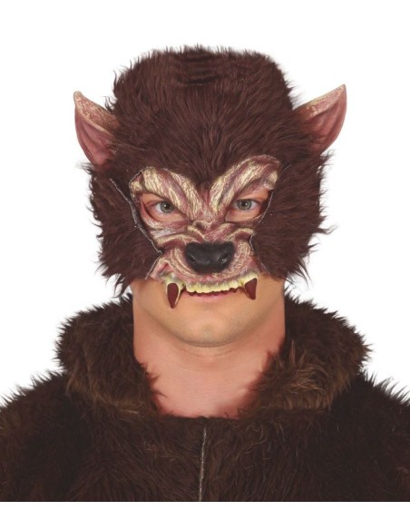 CARETA HOMBRE LOBO CON PELO LÁTEX