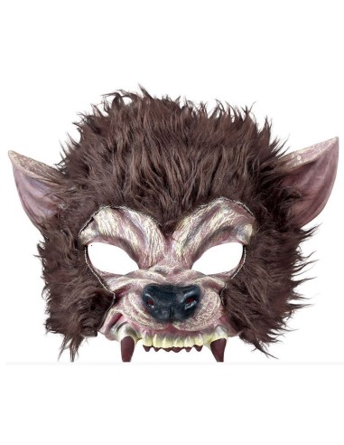 CARETA HOMBRE LOBO CON PELO LÁTEX
