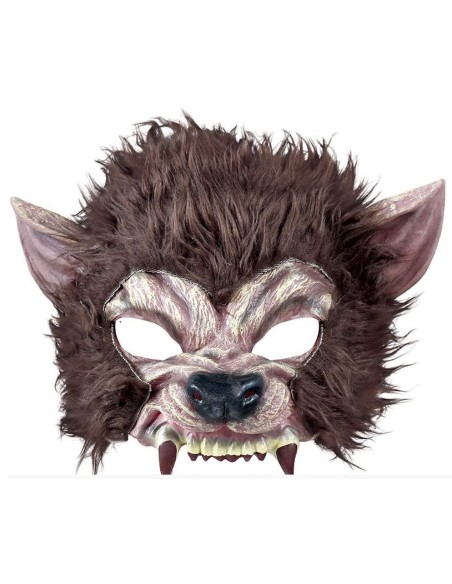CARETA HOMBRE LOBO CON PELO LÁTEX