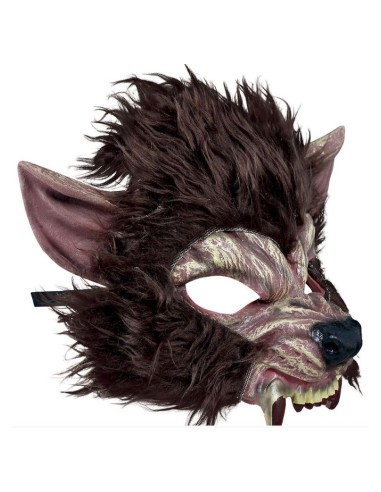 CARETA HOMBRE LOBO CON PELO LÁTEX
