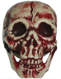 CALAVERA ENSANGRENTADA PVC, 20 CM 2