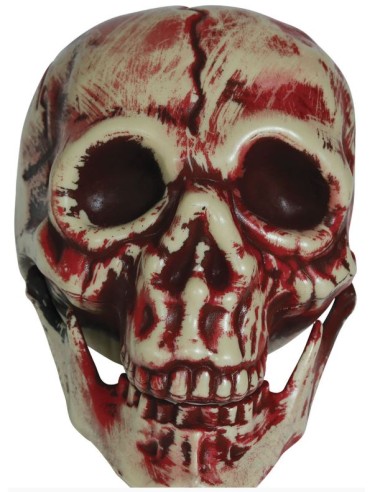 CALAVERA ENSANGRENTADA PVC, 20 CM