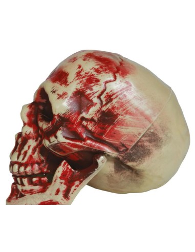 CALAVERA ENSANGRENTADA PVC, 20 CM