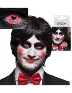 LENTILLAS FANTASÍA ROJAS ESPIRAL 1 SEMANA