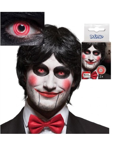 LENTILLAS FANTASÍA ROJAS ESPIRAL 1 SEMANA