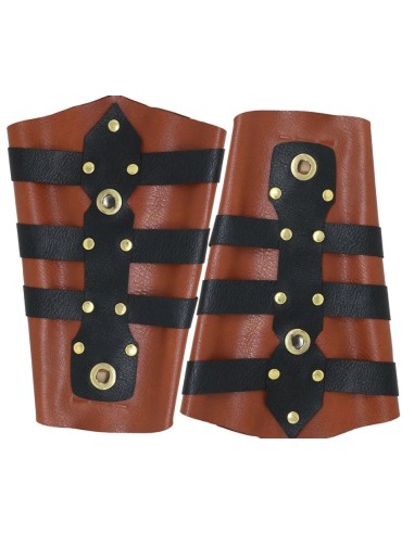 BRAZALETE ROMANO SIMIL CUERO 23 CM