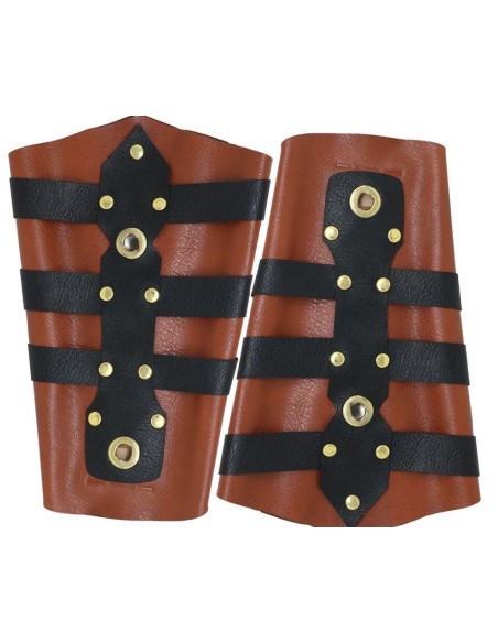 BRAZALETE ROMANO SIMIL CUERO 23 CM