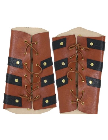 BRAZALETE ROMANO SIMIL CUERO 23 CM