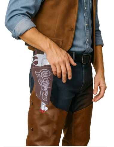 PISTOLA VAQUERO CON FUNDA Y CINTURÓN