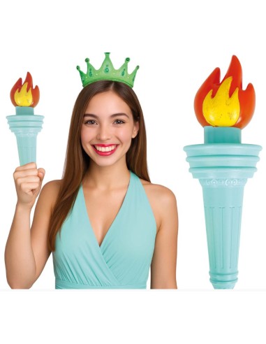 ANTORCHA ESTATUA LIBERTAD 30 CM
