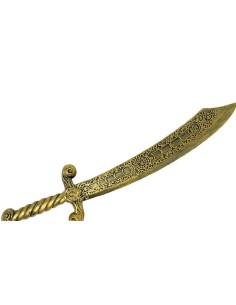 ESPADA ÁRABE DORADA 55 CM 2