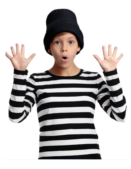 CAMISETA RAYAS NEGRAS INFANTIL