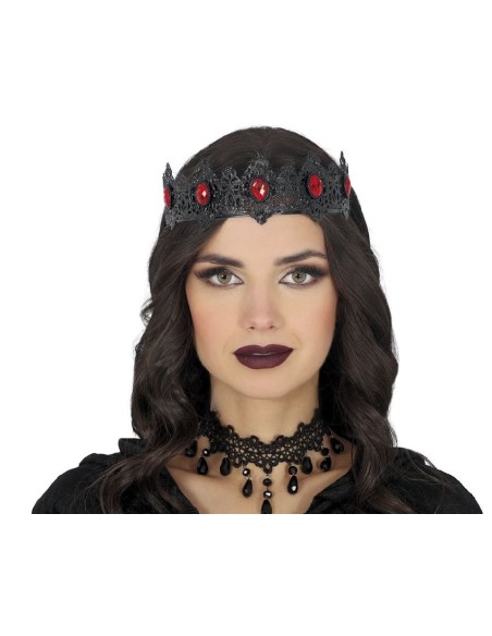 DIADEMA REINA NEGRA METÁLICA