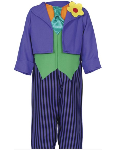 DISFRAZ PAYASO LOCO JOKER INFANTIL