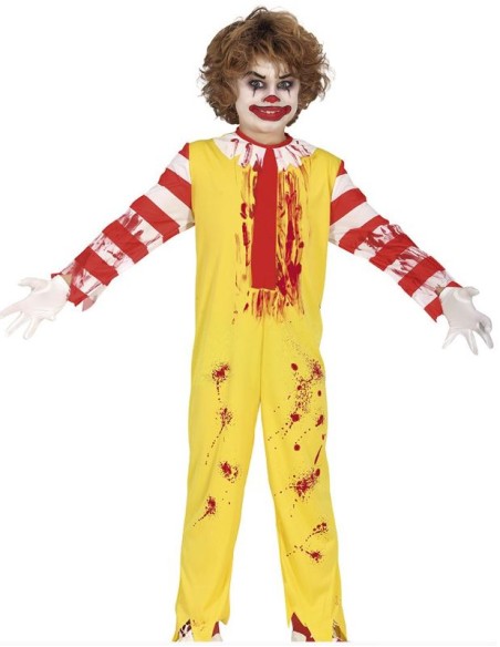 DISFRAZ PAYASO ASESINO BURGUER NIÑO
